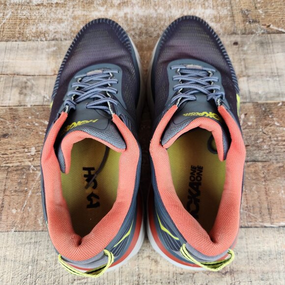 Hoka One One Bondi 7 Men's Sz 10.5 Dark Gray Gym Train Walk Running Sneaker Shoe - Picture 6 of 10